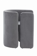 Gray Velvet Accent Chair | OROA Modern Tirta | Oroa.com
