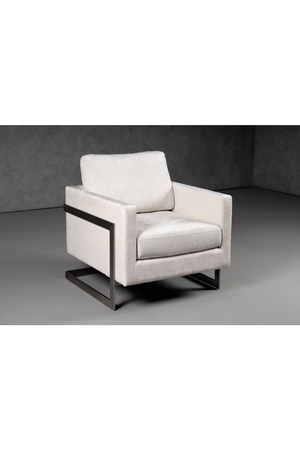 Metal Framed Square Accent Chair | OROA Modern Prince | Oroa.com
