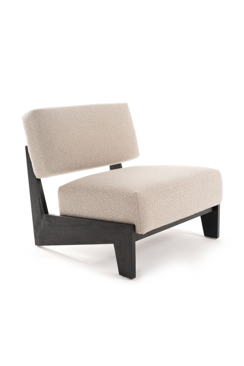 Wood Framed Velvet Lounge Chair | OROA Modern Tucker | Oroa.com