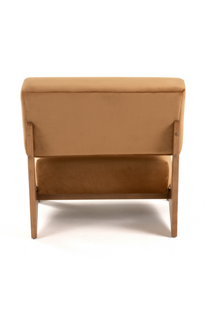 Wood Framed Velvet Lounge Chair | OROA Modern Tucker | Oroa.com