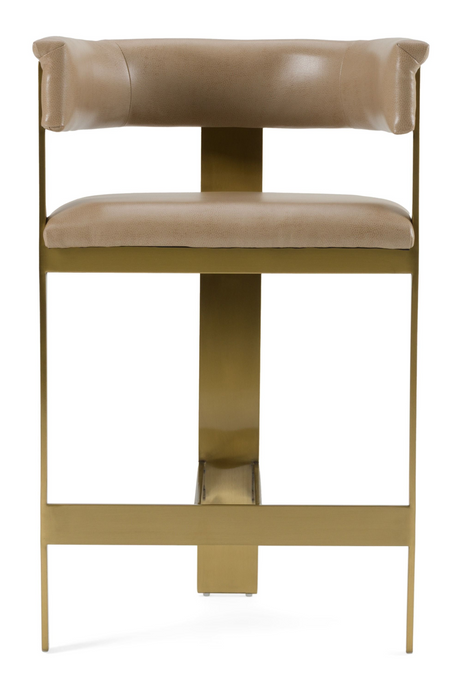 Brown Leather Counter Chair | OROA Modern Boswell | Oroa.com