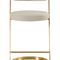 Gold Framed Cantilevered Counter Stool | OROA Modern Shandra | Oroa.com