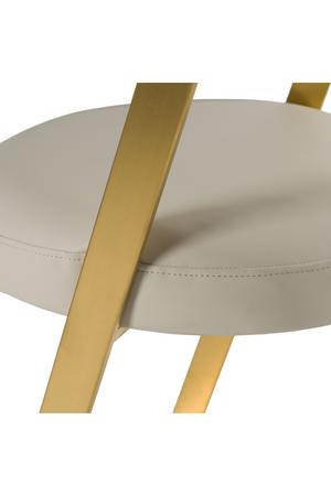 Gold Framed Cantilevered Counter Stool | OROA Modern Shandra | Oroa.com