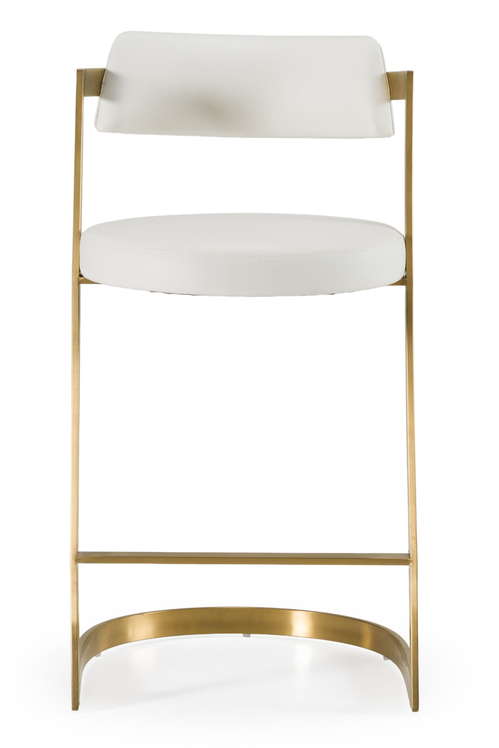 Gold Framed Cantilevered Counter Stool | OROA Modern Shandra | Oroa.com