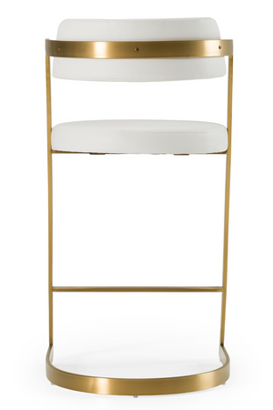 Gold Framed Cantilevered Counter Stool | OROA Modern Shandra | Oroa.com