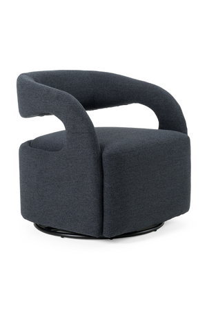 Dark Split-Back Swivel Chair | OROA Modern Dowsett | Oroa.com