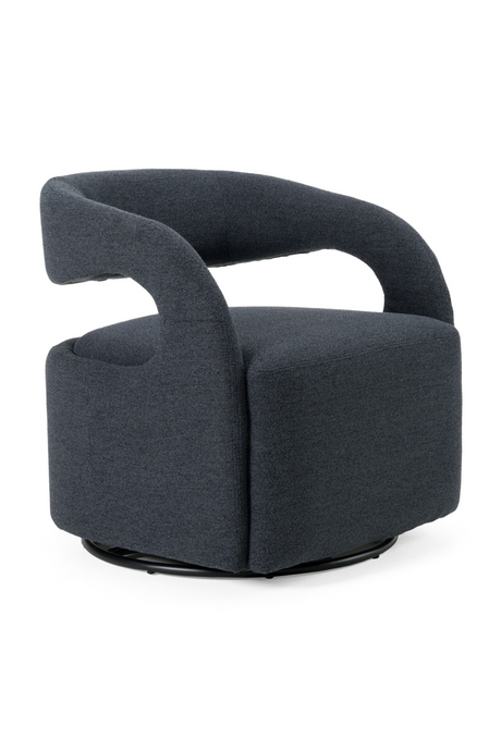 Dark Split-Back Swivel Chair | OROA Modern Dowsett | Oroa.com