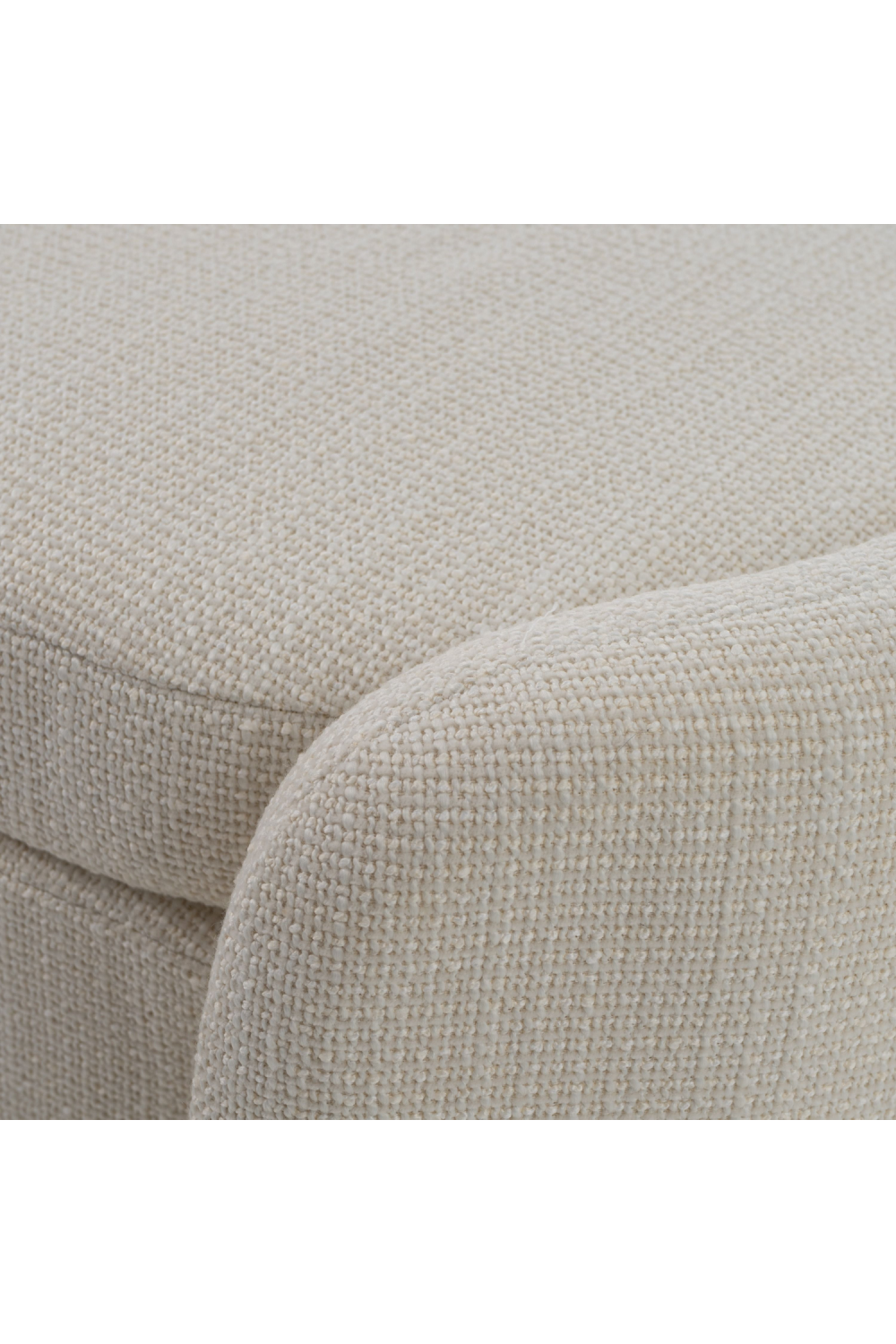 Cream Oval Storage Ottoman | OROA Modern Erin | Oroa.com