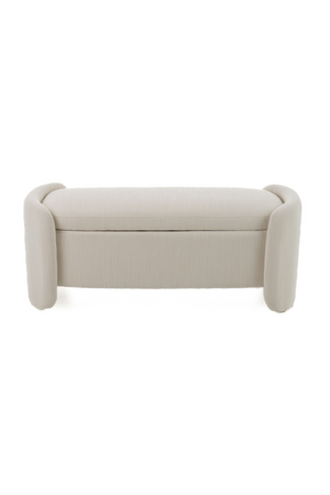 Cream Storage Ottoman Bench | OROA Modern Erin | Oroa.com