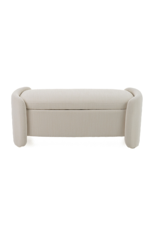 Cream Storage Ottoman Bench | OROA Modern Erin | Oroa.com