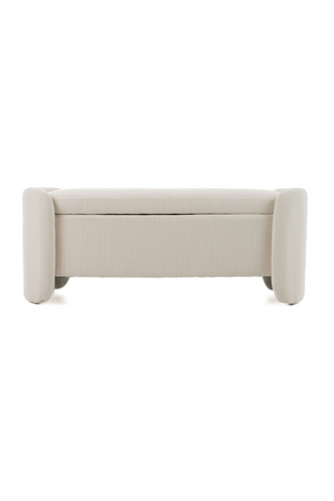 Cream Storage Ottoman Bench | OROA Modern Erin | Oroa.com