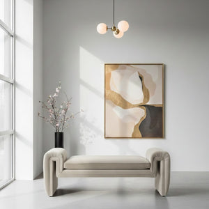   Cream Storage Ottoman Bench | Oroa.com