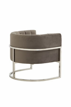 Velvet Channel-Tufted Accent Chair | OROA Modern Landau | Oroa.com