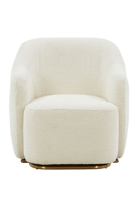 White Sherpa Upholstered Accent Chair | OROA Modern Masha | Oroa.com