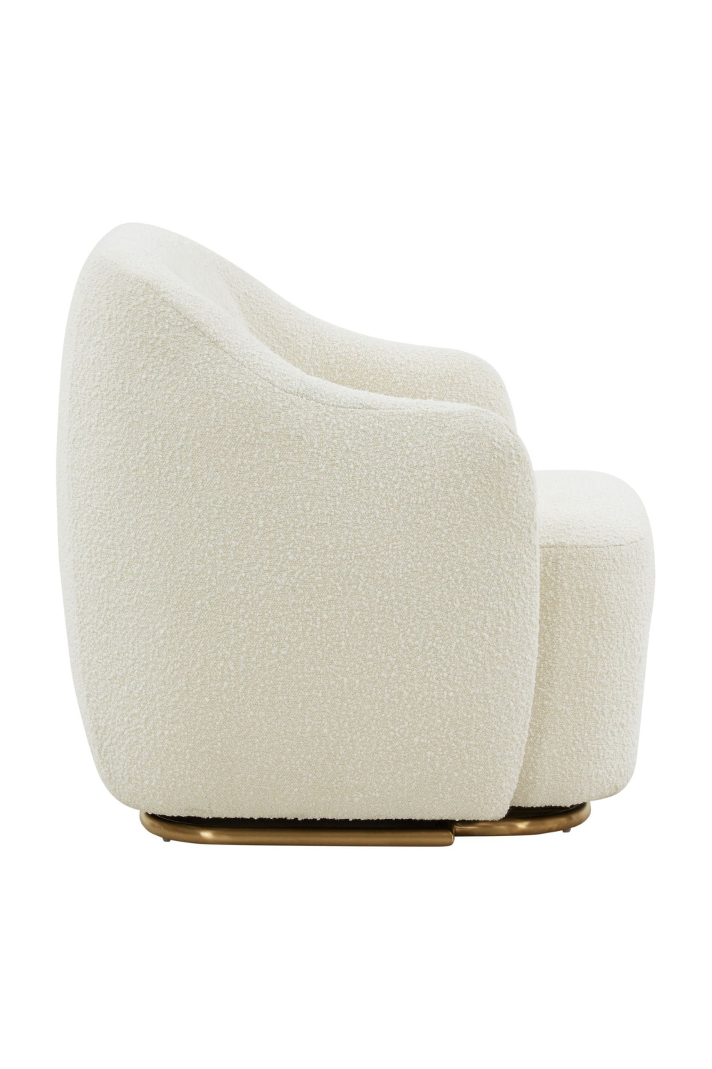 White Sherpa Upholstered Accent Chair | OROA Modern Masha | Oroa.com