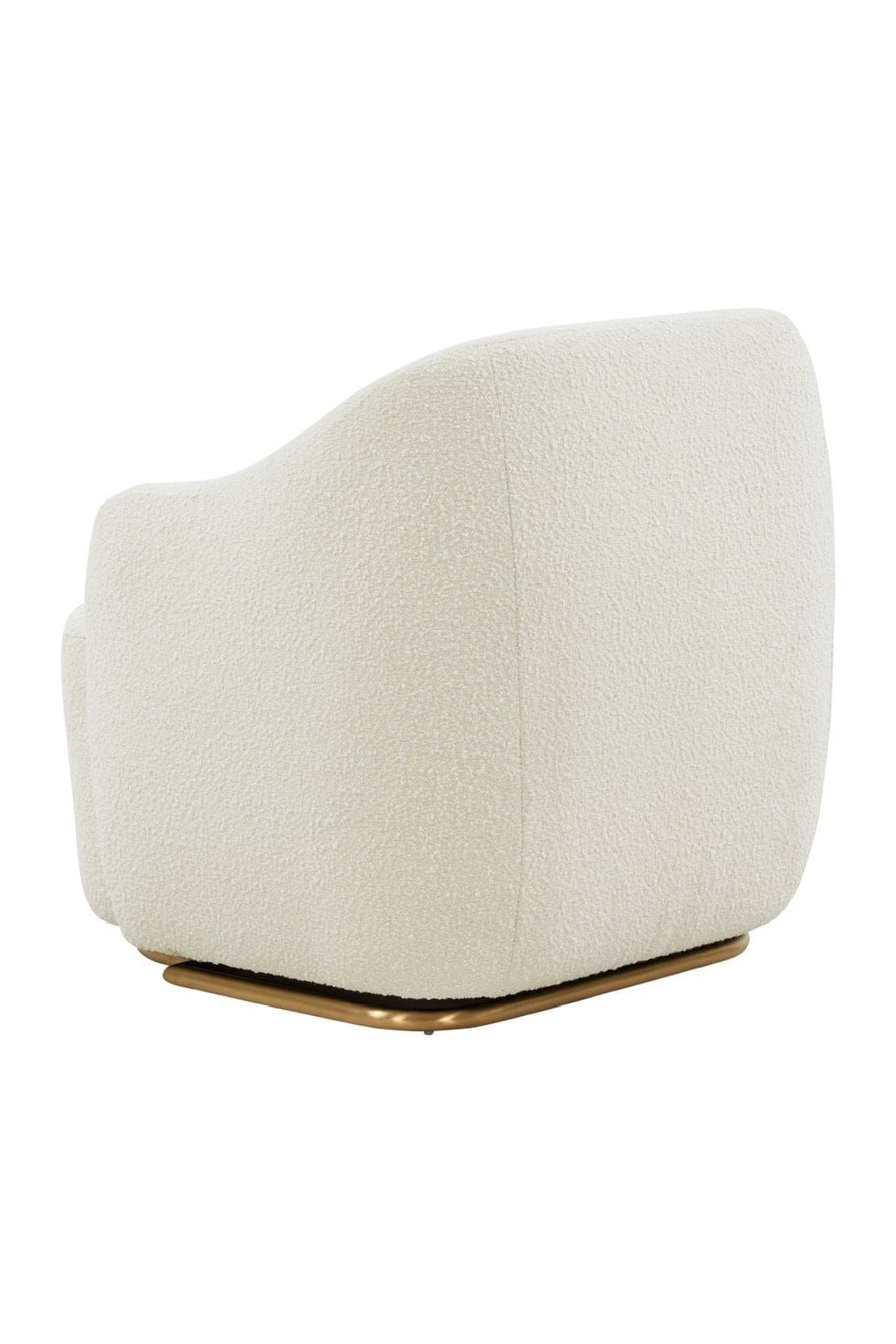 White Sherpa Upholstered Accent Chair | OROA Modern Masha | Oroa.com