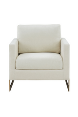Metal Framed Square Accent Chair | OROA Modern Prince | Oroa.com