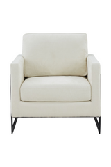Metal Framed Square Accent Chair | OROA Modern Prince | Oroa.com