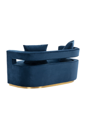 Blue Velvet Loveseat | OROA Modern Wells | Oroa.com