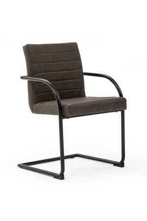 Vegan Leather Cantilevered Dining Chair | OROA Modern Ivey | Oroa.com