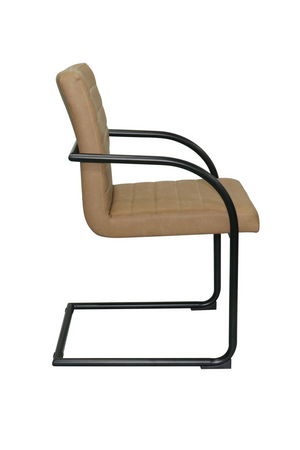 Vegan Leather Cantilevered Dining Chair | OROA Modern Ivey | Oroa.com