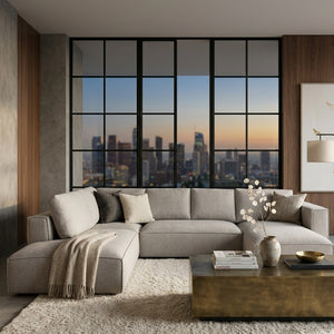   Gray Modular Chaise Sofa | Oroa.com