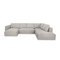 Gray Modular Chaise Sofa | OROA Modern Lulu | Oroa.com