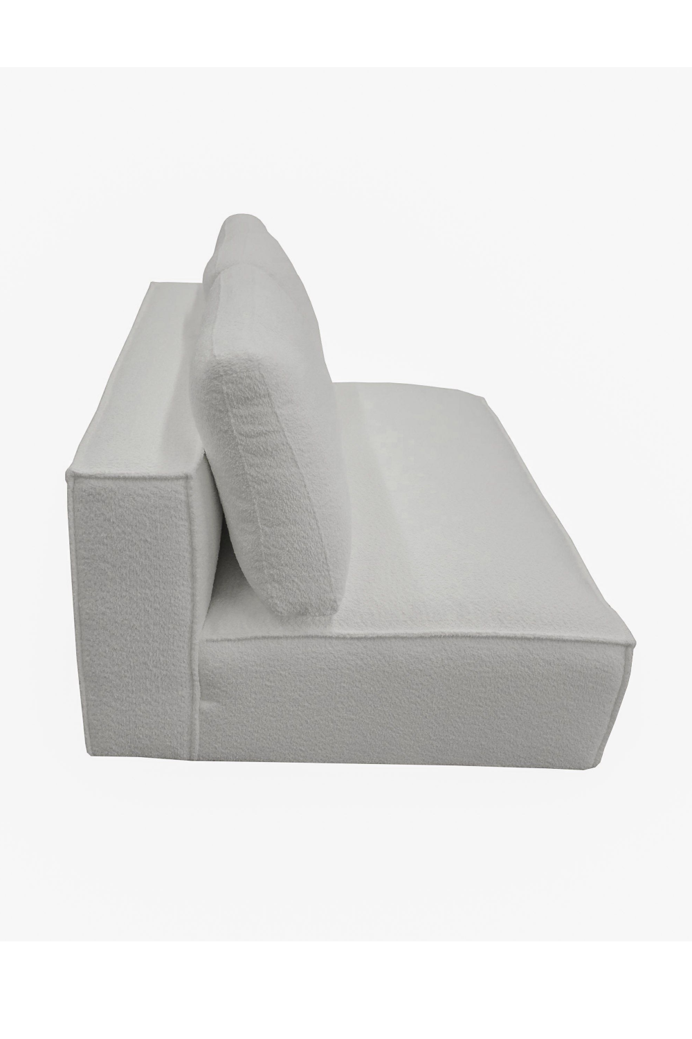 White Sectional Sofa with Left Chaise | OROA Modern Lulu | Oroa.com