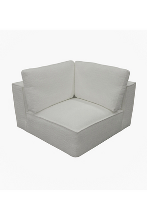 White Sectional Sofa with Left Chaise | OROA Modern Lulu | Oroa.com
