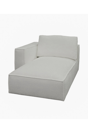 White Sectional Sofa with Left Chaise | OROA Modern Lulu | Oroa.com