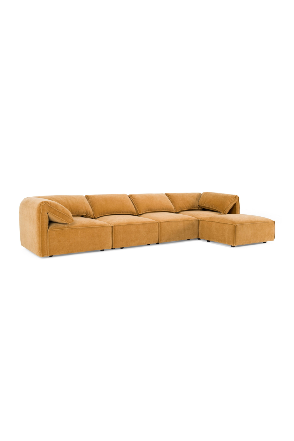 Orange 5-Piece Modular Sofa | OROA Modern Gene  | Oroa.com