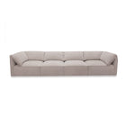 Modern European furniture - Gray Fabric Sectional Sofa - www.oroa.com