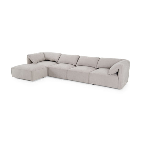 Gray Fabric Sectional Sofa | OROA Modern Gene