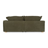 Green Fabric 3-Seater Sofa | OROA Modern Durbin