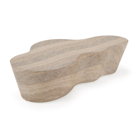 Travertine Concrete Coffee Table | OROA Modern Meru