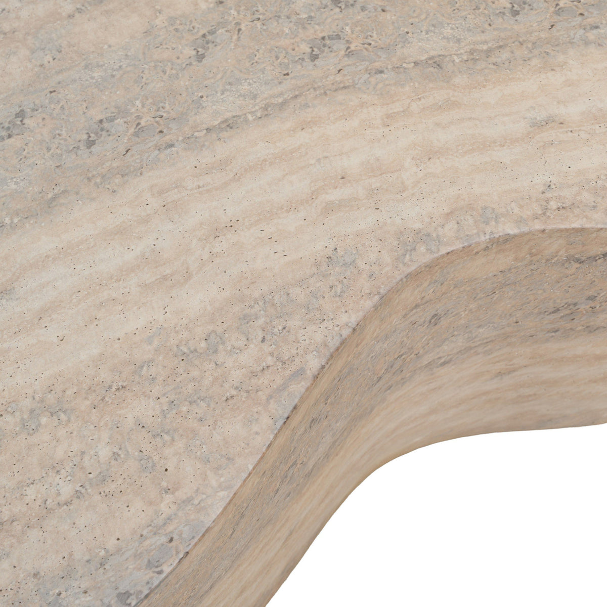 Travertine Concrete Coffee Table | OROA Modern Meru