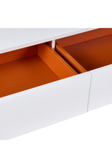 White Crocodile-Textured Sideboard | OROA Modern Skyline | Oroa.com