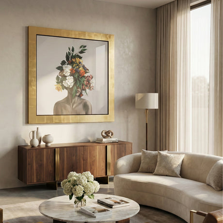 Floral Crowned Woman Painting | OROA Modern Victoria | Oroa.com