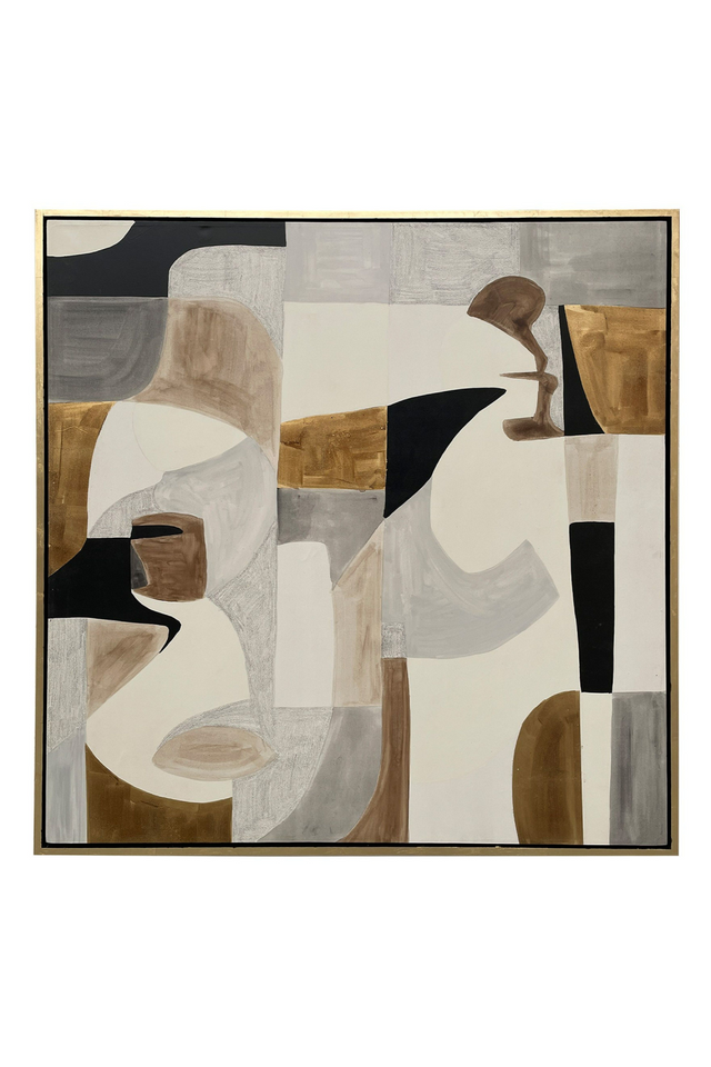 Abstract Multicolored Painting 59" x 59" | OROA Modern Ain | Oroa.com