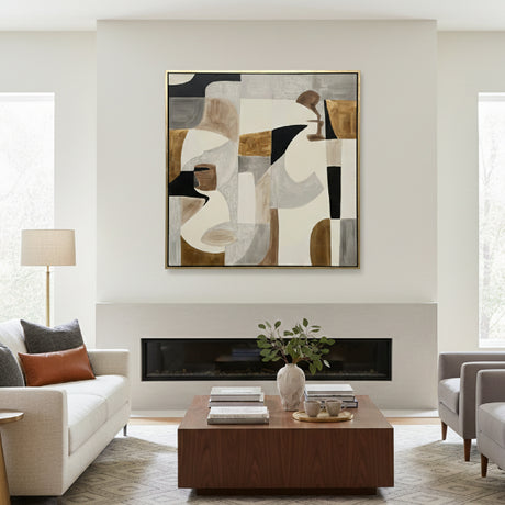 Abstract Multicolored Painting 59" x 59" | OROA Modern Ain