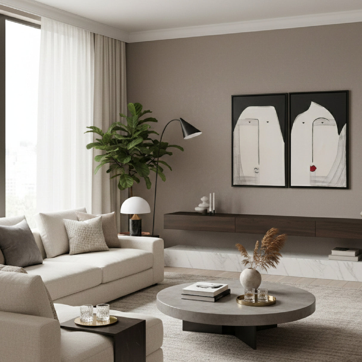 Human Face Painting Set (2) | OROA Modern Tesma