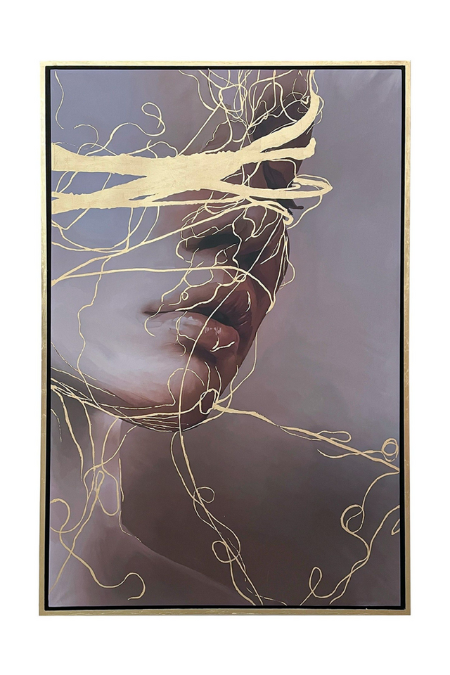 Female Face Painting 47" x 71" | OROA Modern Naine | Oroa.com