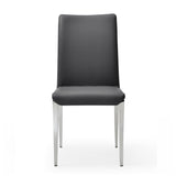 Vegan Leather Dining Chairs (2) | OROA Modern Taryn