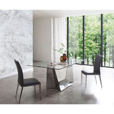 Vegan Leather Dining Chairs (2) | OROA Modern Taryn
