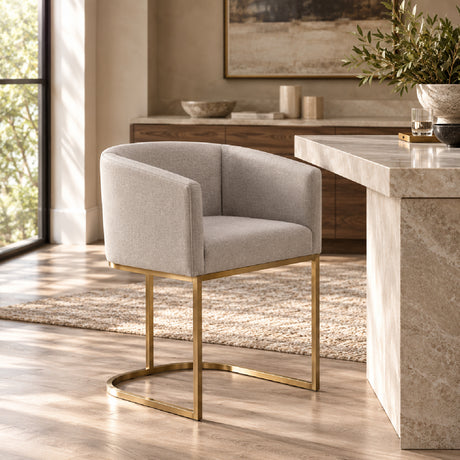 Modern European furniture - Curved White Counter Chair - www.oroa.com
