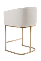 Curved White Counter Chair | OROA Modern Yukon | Oroat.com