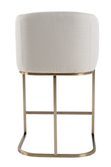 Curved White Counter Chair | OROA Modern Yukon | Oroat.com
