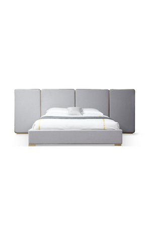 Gray Linen Eastern King Bed | OROA Modern Athena | Oroa.com