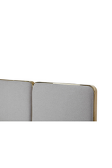 Gray Linen Eastern King Bed | OROA Modern Athena | Oroa.com
