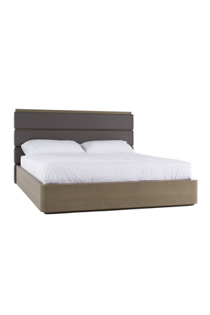 Leather and Shagreen Bed | OROA Modern Lois | Oroa.com